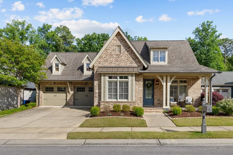 Exterior of a well-maintained suburban home photographed for real estate marketing.
